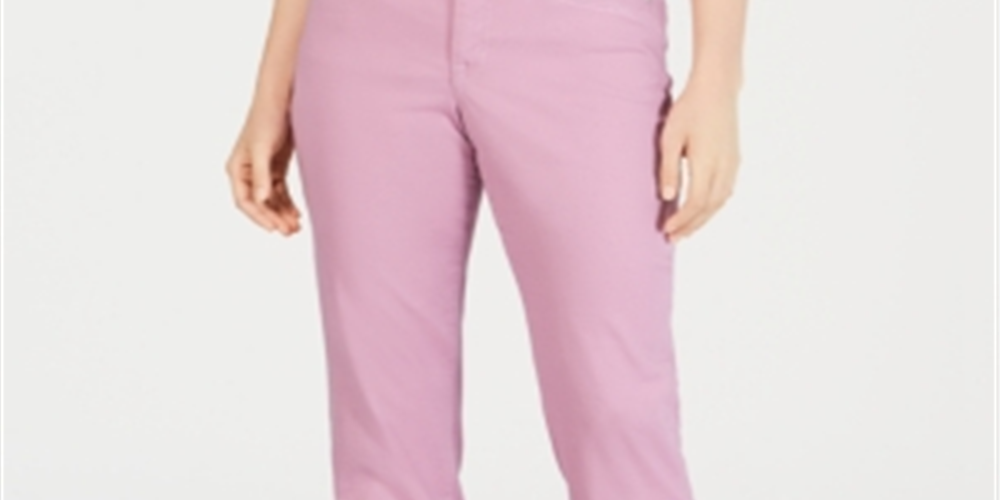 Style & Co Women's Tummy Control Straight Leg Fashion Jeans Pink Size 6