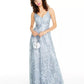 Say Yes To The Prom Junior's Embroidered Gown Black & White Size 17