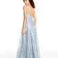 Say Yes To The Prom Junior's Embroidered Gown Black & White Size 17