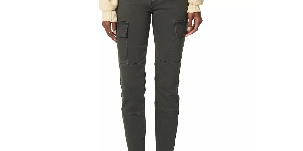 Joe's Women's Charlie Ankle Skinny Cargo Jeans Grey Size 27