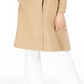 INC International Concepts Women's Long Lace Back Trench Coat Brown Size XL