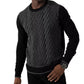 Sean John Men's Textured Knit Sweater Black Size XX-Large