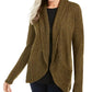 Karen Scott Women's Shawl Collar Cardigan Brown Size Medium