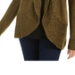Karen Scott Women's Shawl Collar Cardigan Brown Size Medium