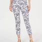 Charter Club Women's Tummy Control Printed Skinny Jeans White Size 14