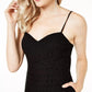 GUESS Women's Dezzie Lace Romper Black Size Petite Medium