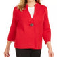 JM Collection  Women's Holiday Party Brooch Cardigan Red Size X-Large