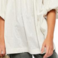 Free People Women's Azalea Lace Tunic Mineral Off White Natural Size Medium