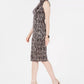 INC International Concepts Women's Mock Neck Sequin Lace Dress Black Size 8