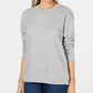 Karen Scott Women's Fleece Sweatshirt  Blue Size Small