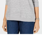 Karen Scott Women's Fleece Sweatshirt  Blue Size Small