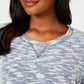Karen Scott Women's Sport Marled Sweatshirt White Size X-Large