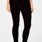 JM Collection  Women's Velvet Leggings Black Size Small