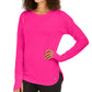 Ideology Women's Long Sleeve Crew Neck Sweater Pink Size X-Small