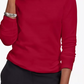 Karen Scott Women's Studded Mock Neck Sweater Red Size Medium