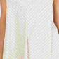 Style & Co Women's Striped Lace Sleeveless Top Beige Size Medium