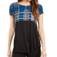 Alfani Women's Colorblocked Top Black Size X-Small
