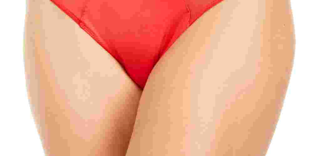 DKNY Women's Satin Bikini Underwear Red Size S