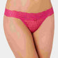 Maidenform Women's Sexy Must Haves Lace Thong Pink Size 6