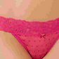 Maidenform Women's Sexy Must Haves Lace Thong Pink Size 6