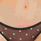 DKNY Women's Logo Mesh Bikini Black  Size Small