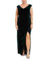betsy-adam-womens-plus-ruched-velvet-gown-green-size-14w