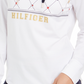 Tommy Hilfiger Women's Sport Argyle Panel Hoodie White Size X-Small