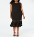 calvin-klein-womens-plus-illusion-stripe-midi-dress-black-size-22w