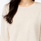 Maison Jules Women's Cotton Crew Neck Sweater Brown Size X-Small
