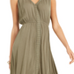 Style & Co Women's Handkerchief Hem Dress Green Size X-Small