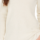 Charter Club Women's Lurex V Neck Sweater White Size Medium