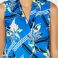 Alfani Women's Ombre Surplice Top Blue Size Petite Medium