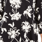 JM Collection Women's Printed Jacquard Top Black Size Petite S