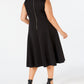 Calvin Klein Women's Plus MIDI Fit & Flare Dress Black Size 16W