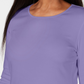 Karen Scott Women's Satin Trim Scoop Neck Top Purple Size Medium