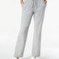 Karen Scott Women's Drawstring Active Pants Gray Size Petite X-Large