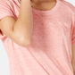Style & Co Women's Burnout Texture T Shirt Pink Size Petite M
