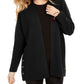 Style & Co Women's Button Side Oversized Cardigan Black Size Small