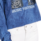 True Vintage Women's Cotton Mtv Graphic-Print T-Shirt Blue Size Small