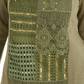 JM Collection Women's Cotton Crochet Patchwork Top Green Size X-Small