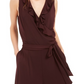 Alfani Women's Ruffled Jumpsuit Red Size Petite XL