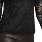 Thalia Sodi Women's Lace Off The Shoulder Top Black Size X-Small