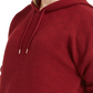 Ideology Women's Zippered Herringbone Long Sleeve Hoodie Sweater Red Size 1X
