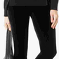 INC International Concepts Women's Velvet Casual Leggings Black Size 4