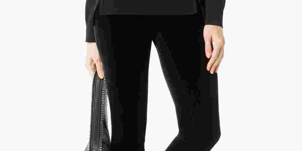 INC International Concepts Women's Velvet Casual Leggings Black Size 4