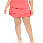 Ideology Women's Ruffled Tennis Fitness Skort Color Pop Pink Size 2X