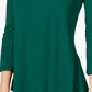 JM Collection Women's Scoop Neck Top Green Size XX-Large
