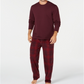 Club Room Men's Plaid Fleece Pajama Set Purple Size XX-Large