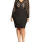 City Chic Women's Hourglass Beauty Dress Black Size 20W