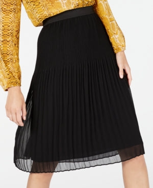 INC International Concepts Women's Pleated Skirt Black Size Petite XL